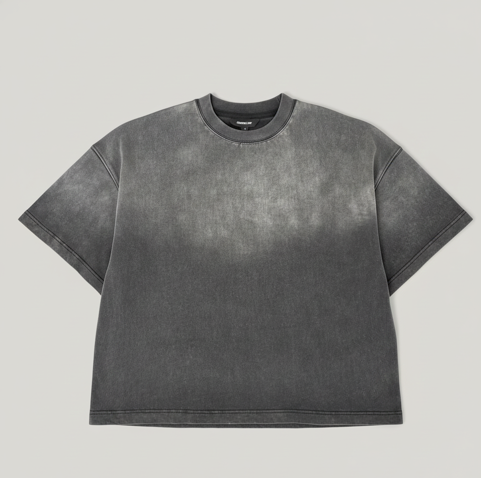CROPPED WASHED T-SHIRT