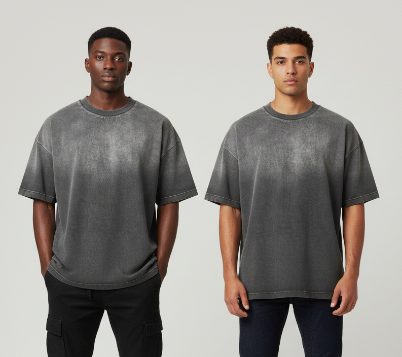 CROPPED WASHED T-SHIRT